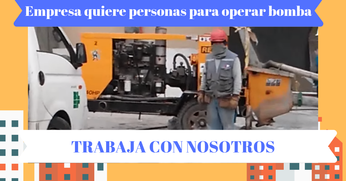 vacante de empleo operadores de bomba concreto