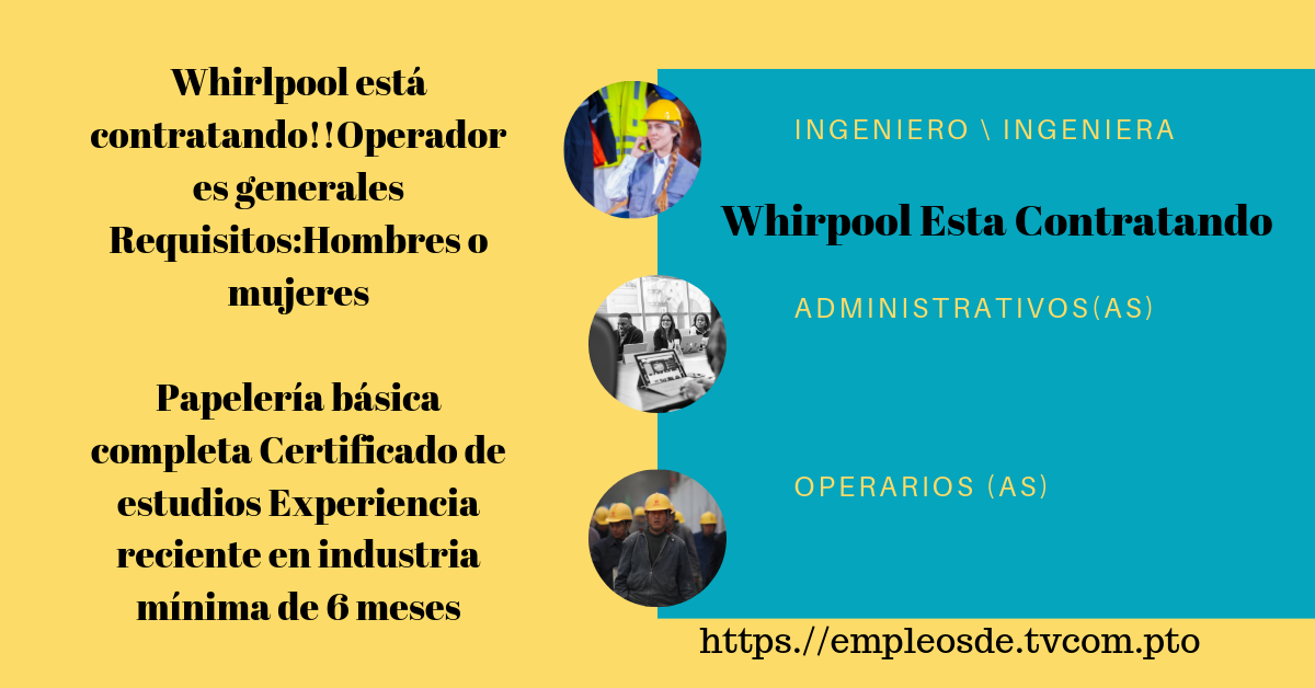 whirlpool busca operdadores empleosde