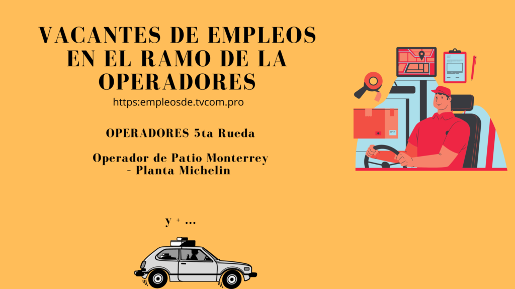 Trabajo para operadores de transporte